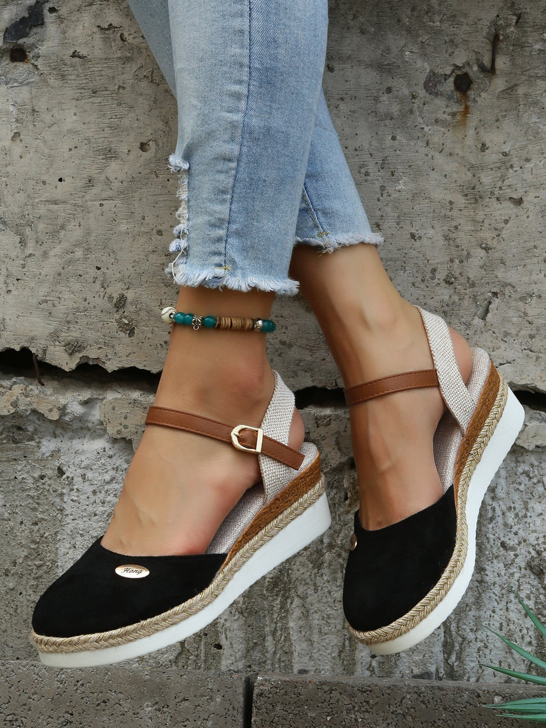 Isabelle | Timeless Espadrille Wedge Mary Jane Shoes