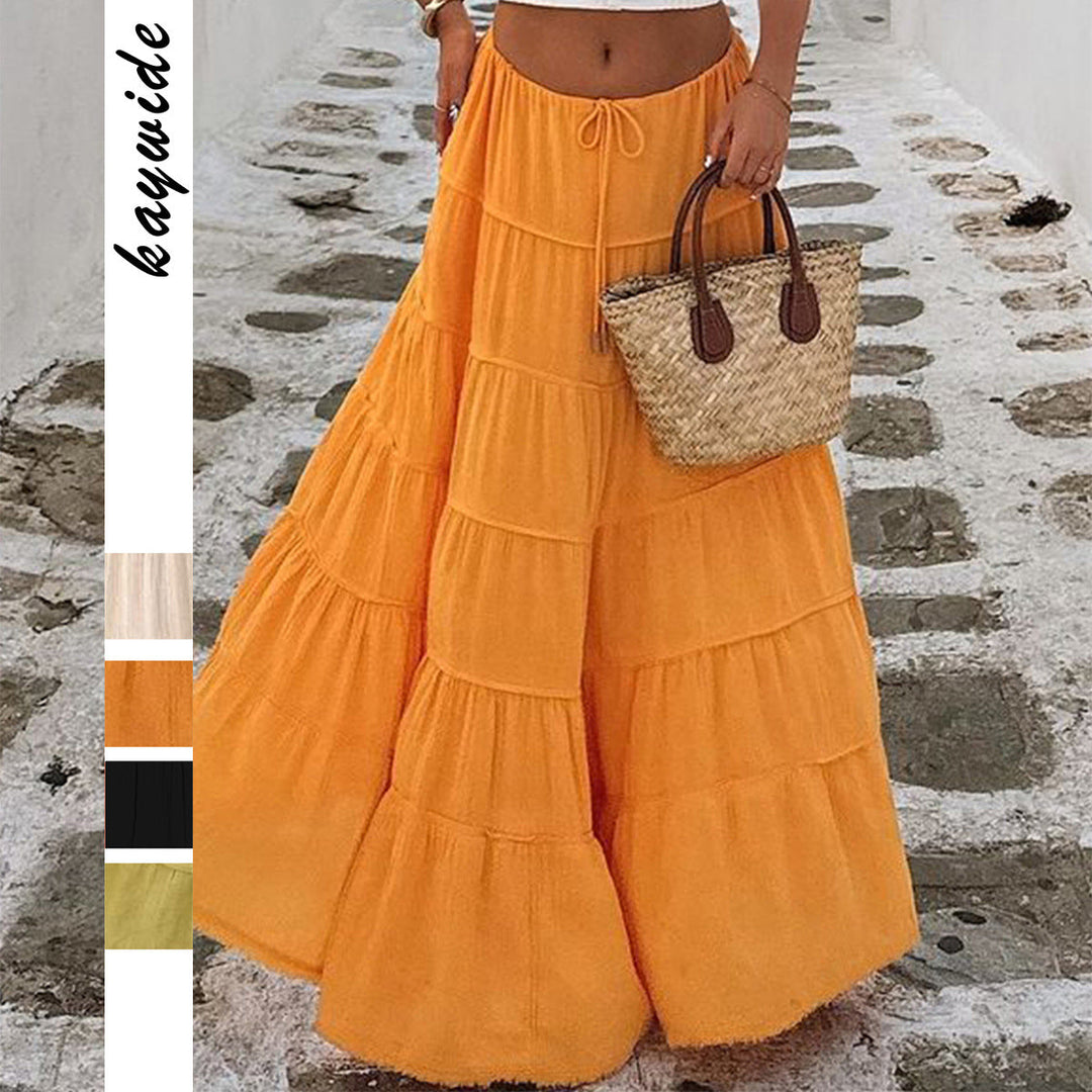 Isla | Timeless Tiered Boho Midi Skirt