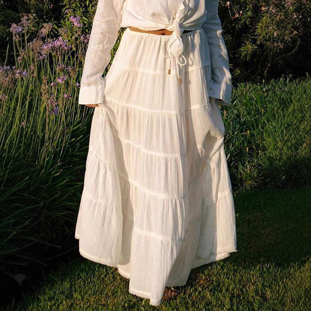 Isla | Timeless Tiered Boho Midi Skirt