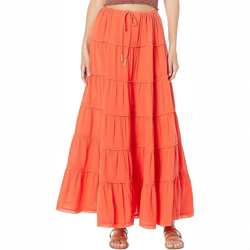 Isla | Timeless Tiered Boho Midi Skirt