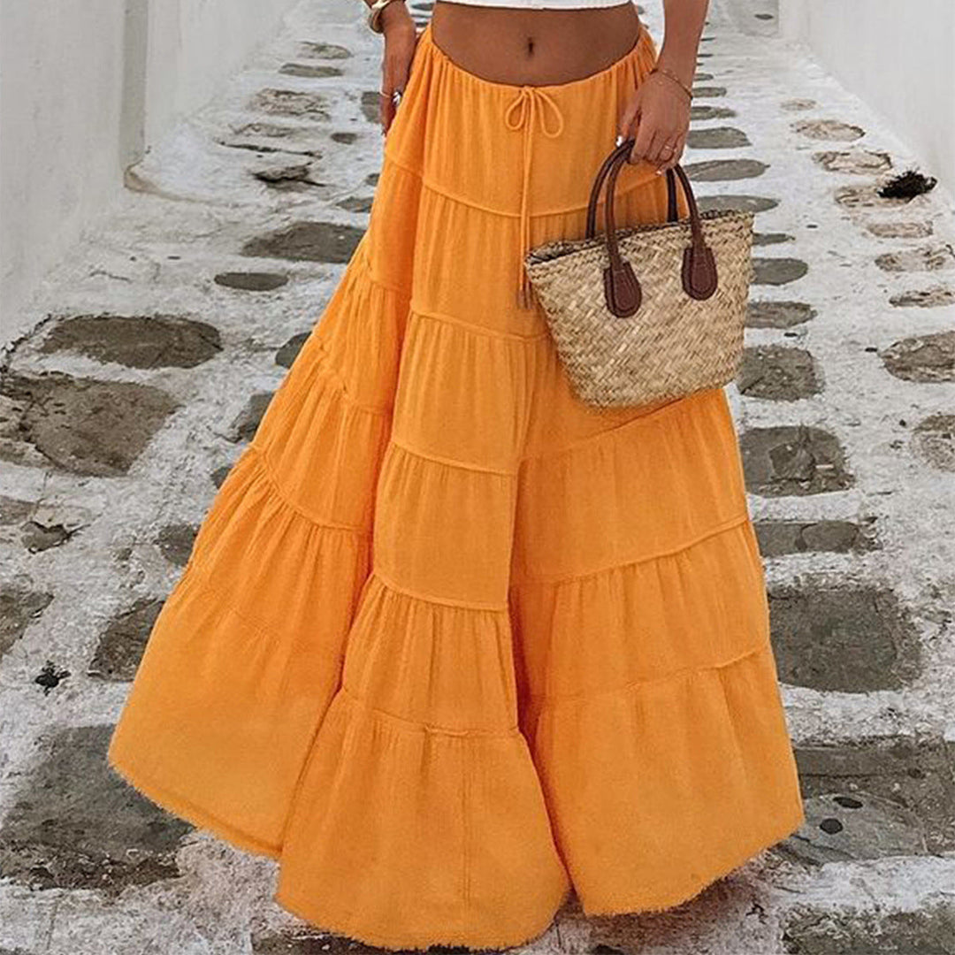 Isla | Timeless Tiered Boho Midi Skirt