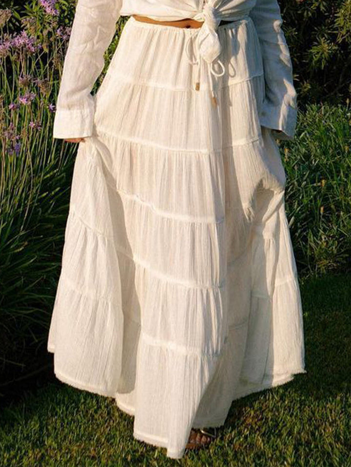 Isla | Timeless Tiered Boho Midi Skirt