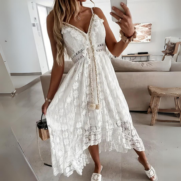 Ivy | Stylish Lace Boho Midi Races Dresses