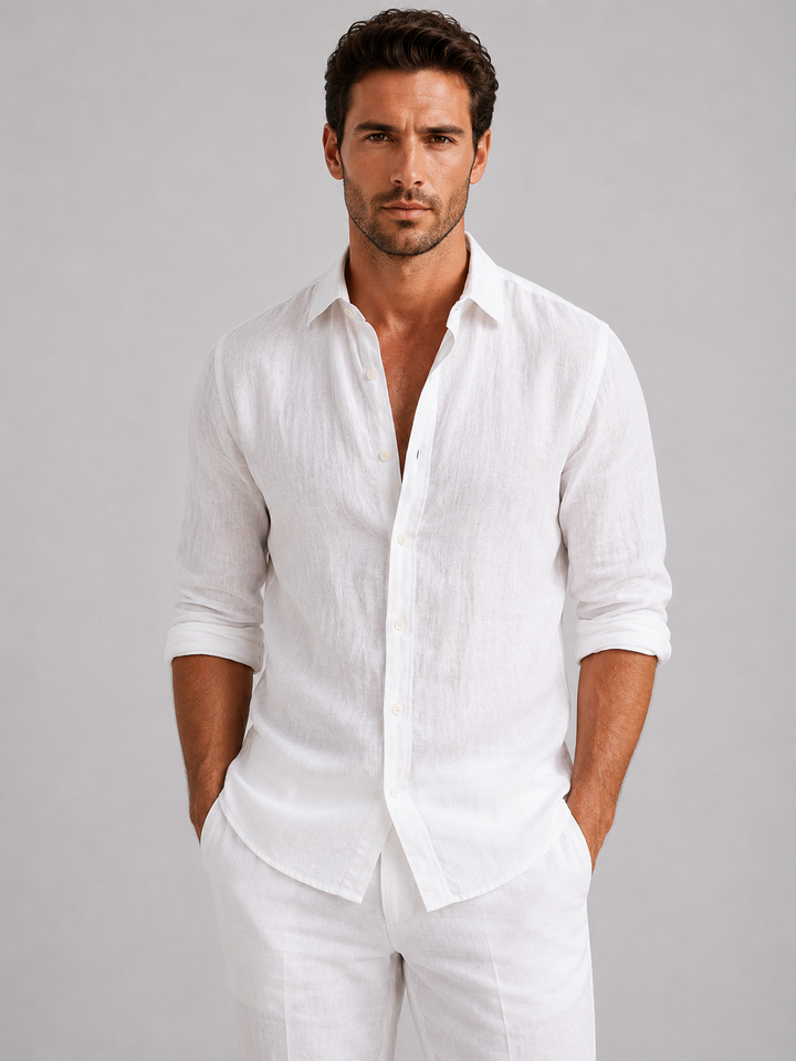 Jack | Classic Relaxed Fit Button-Up Linen Shirt