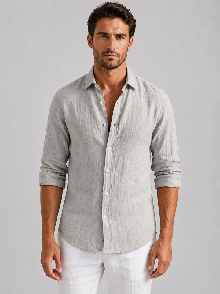 Jack | Classic Relaxed Fit Button-Up Linen Shirt