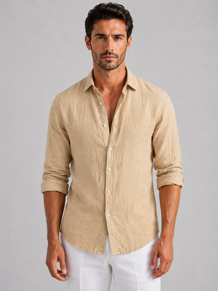 Jack | Classic Relaxed Fit Button-Up Linen Shirt