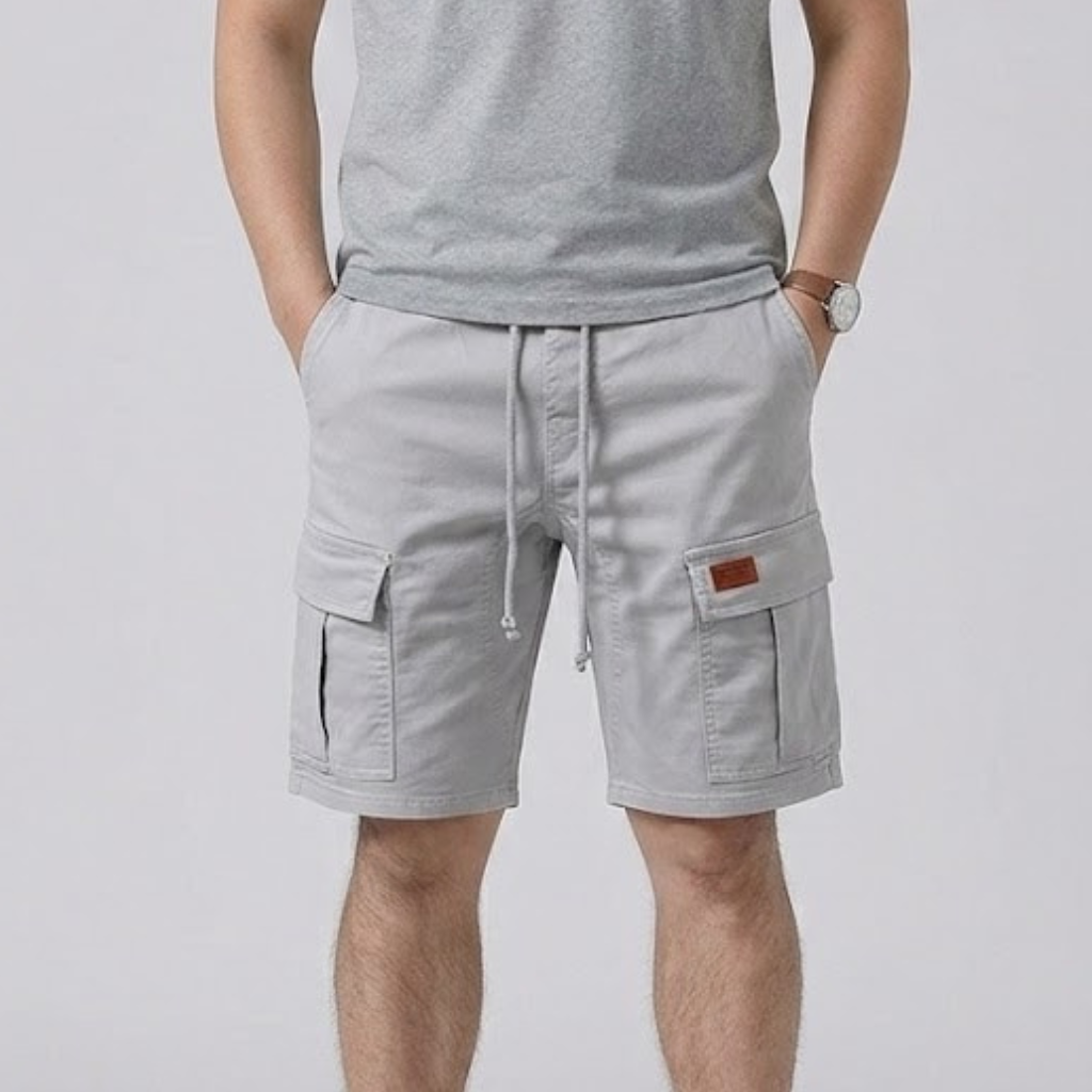 Jack | Knee Length Drawstring Cargo Mens Shorts