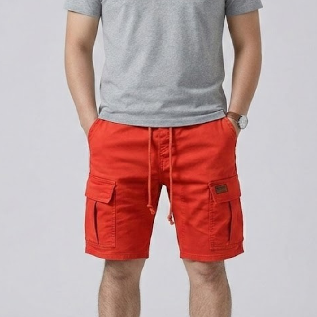 Jack | Knee Length Drawstring Cargo Mens Shorts
