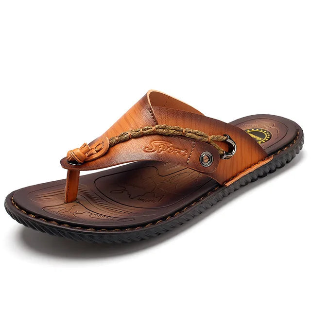 Jackson | Relaxed Braided Thong Mens Sandals
