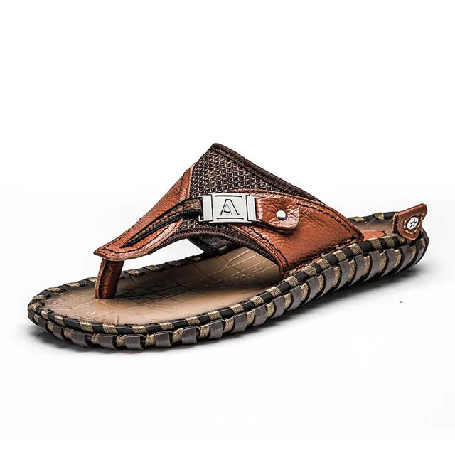 Jackson | Relaxed Braided Thong Mens Sandals