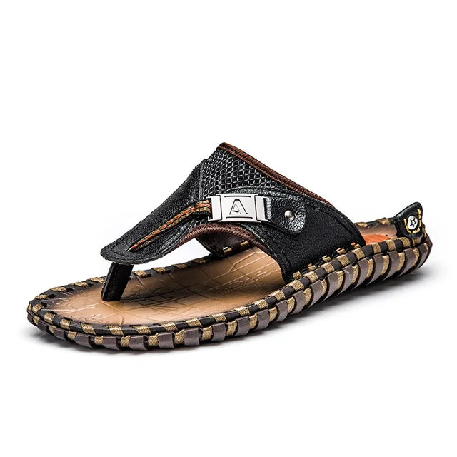 Jackson | Relaxed Braided Thong Mens Sandals
