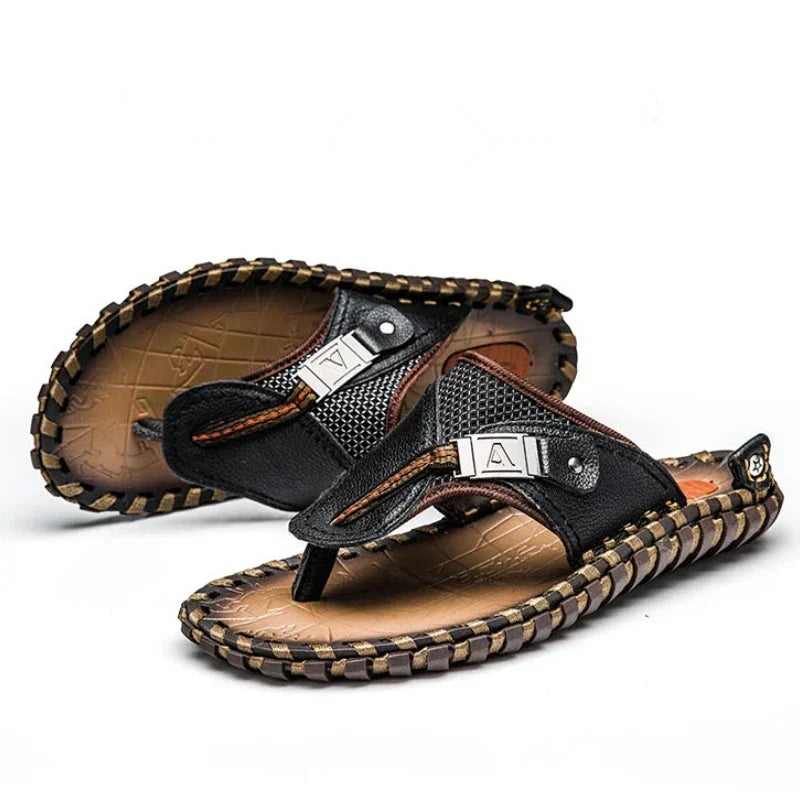 Jackson | Relaxed Braided Thong Mens Sandals