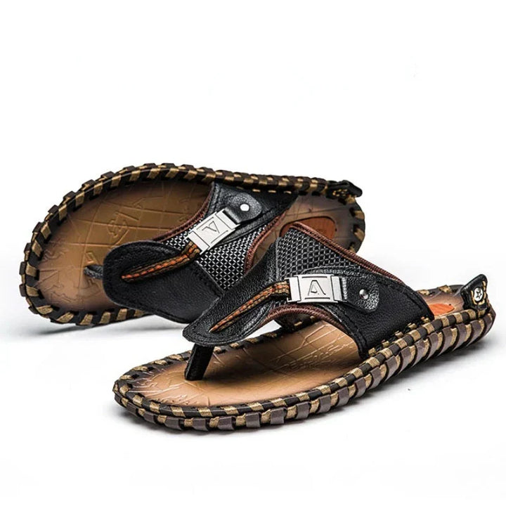 Jackson | Relaxed Braided Thong Mens Sandals