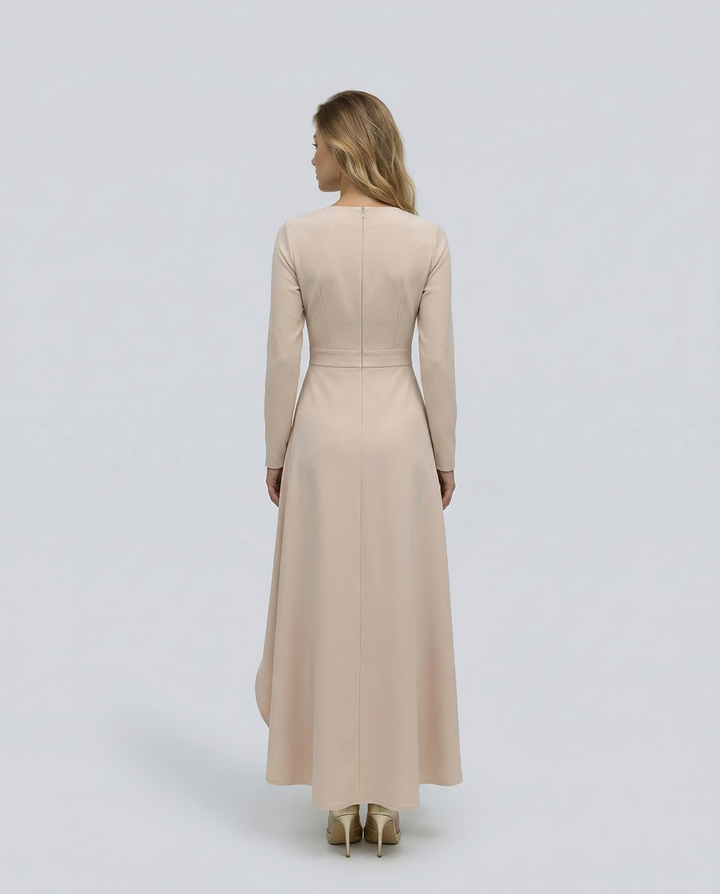 Jasmine | Classic Wrap Long Sleeve Party Dress