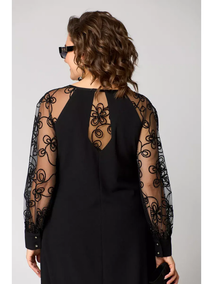 Jasmine | Effortless Lace Sleeve Races Dress for Wedding Guests