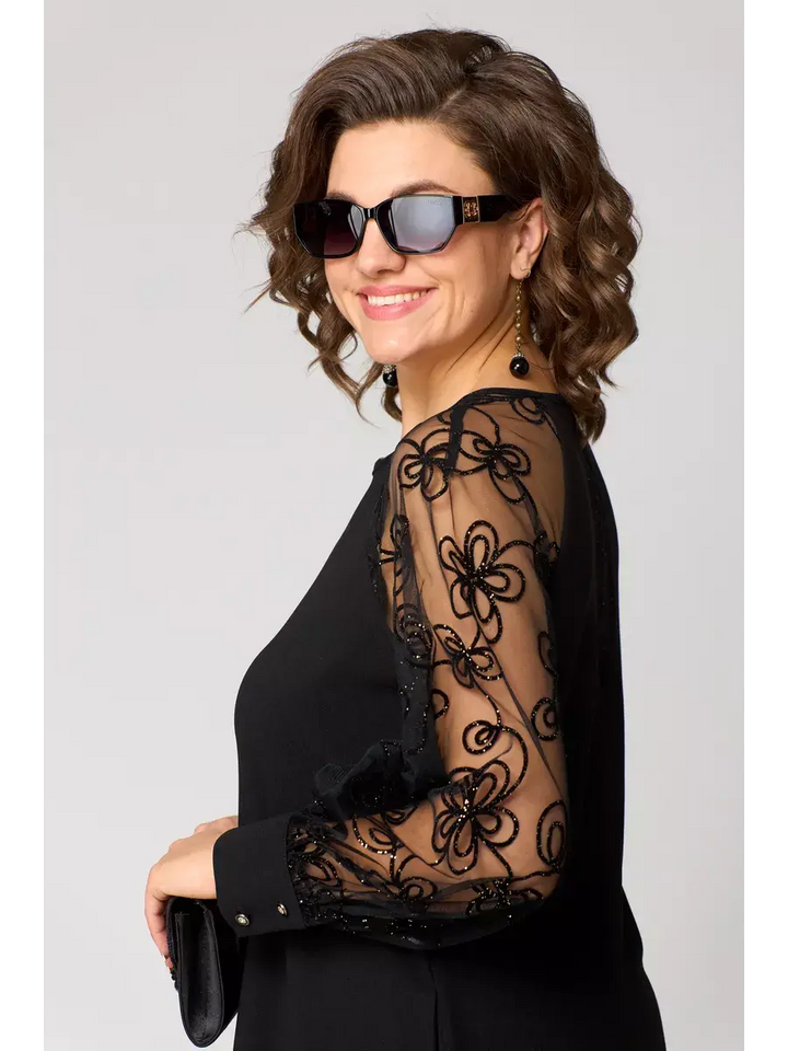 Jasmine | Effortless Lace Sleeve Races Dress for Wedding Guests