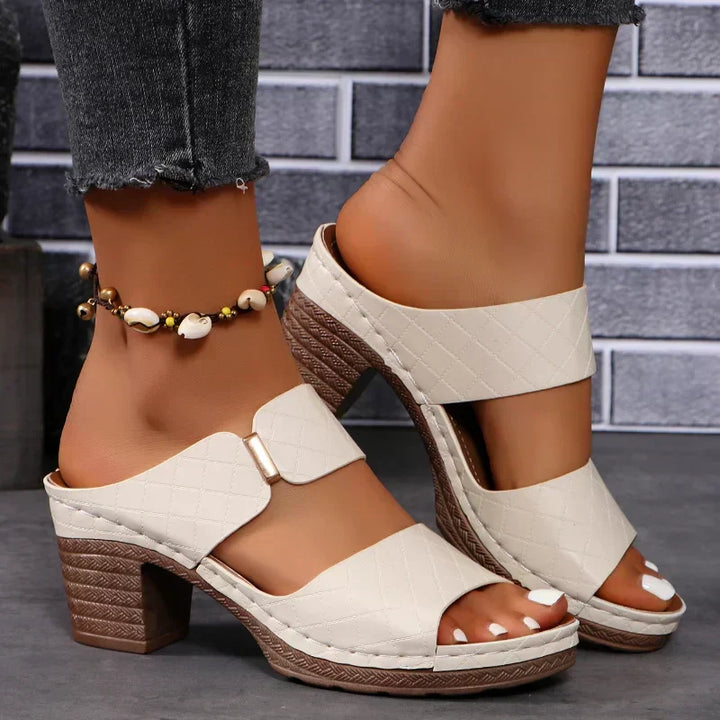 Jasmine | Graceful Block Heel Ankle Strap Sandals