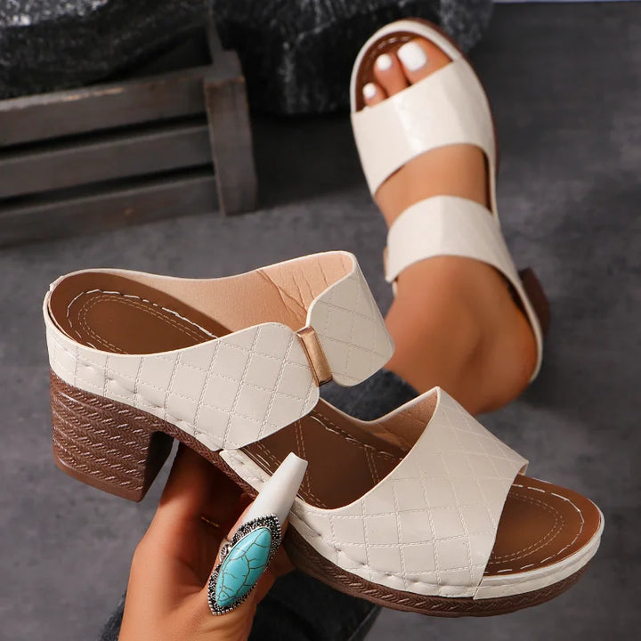 Jasmine | Graceful Block Heel Ankle Strap Sandals