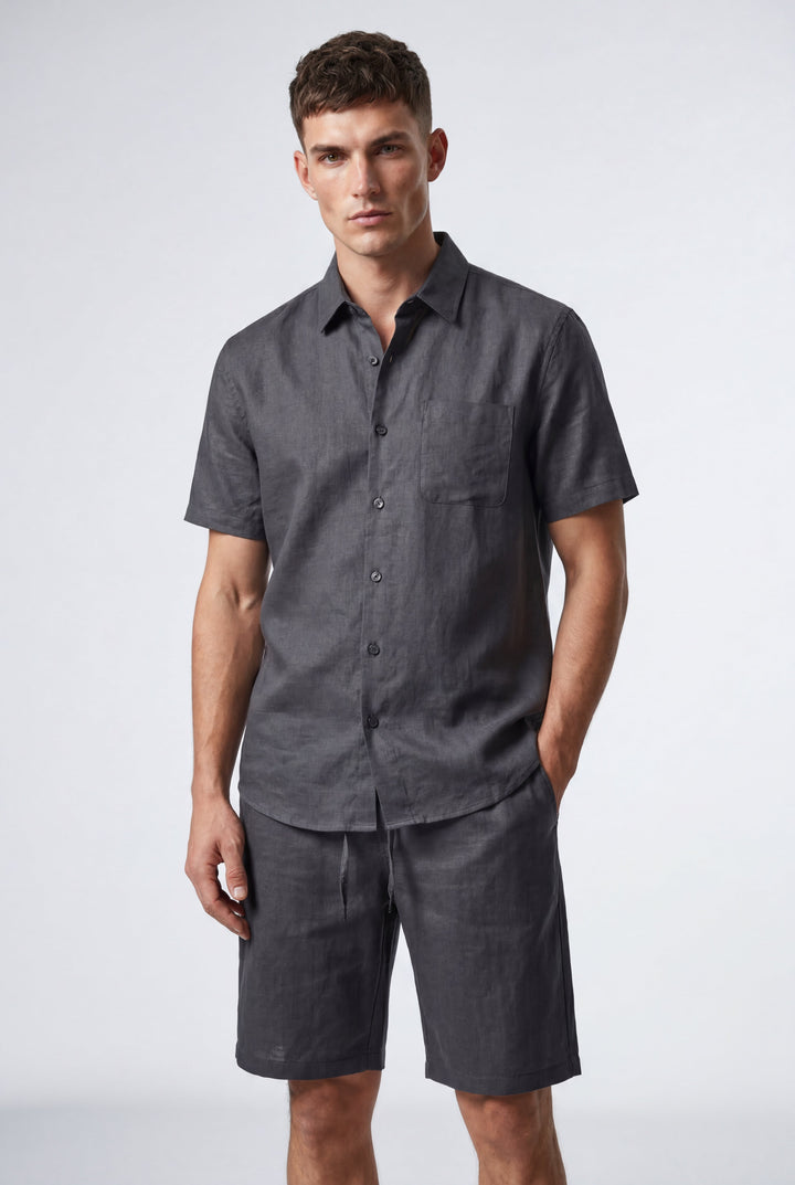 Jasper | Cosy Relaxed Fit Drawstring Linen Shorts