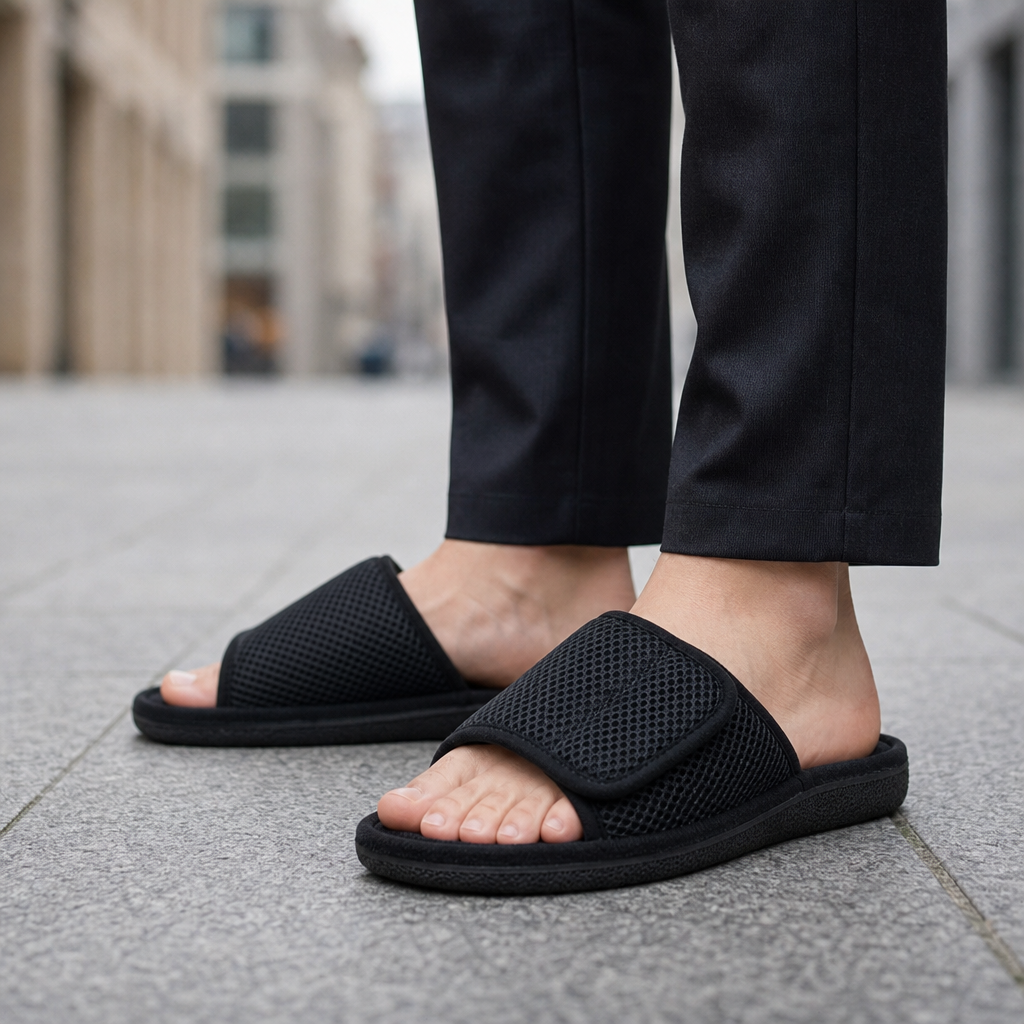Jordan | Adjustable Open Toe Mens Slides