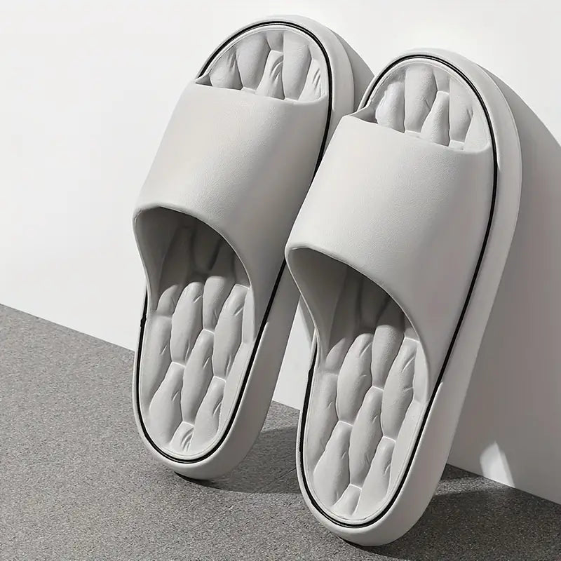 Joseph | Graceful Cushioned Men Slides with Massage Footbed