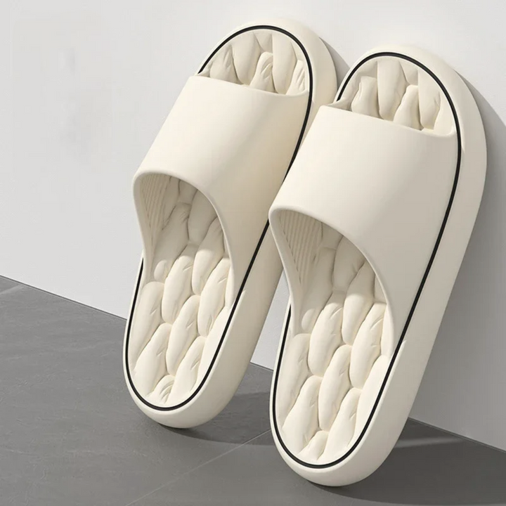 Joseph | Graceful Cushioned Men Slides with Massage Footbed