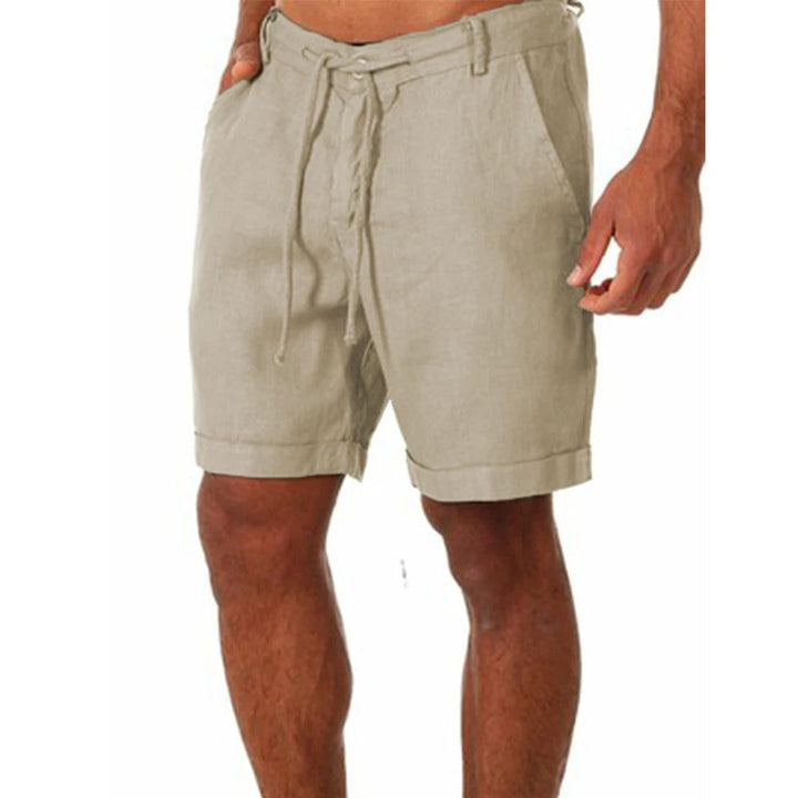 Joshua | Graceful Drawstring Linen Shorts for Summer