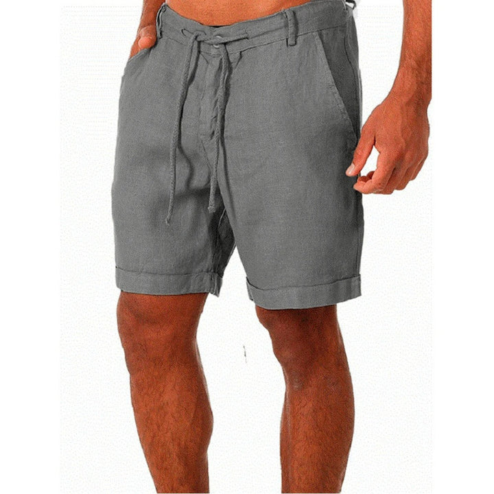 Joshua | Graceful Drawstring Linen Shorts for Summer