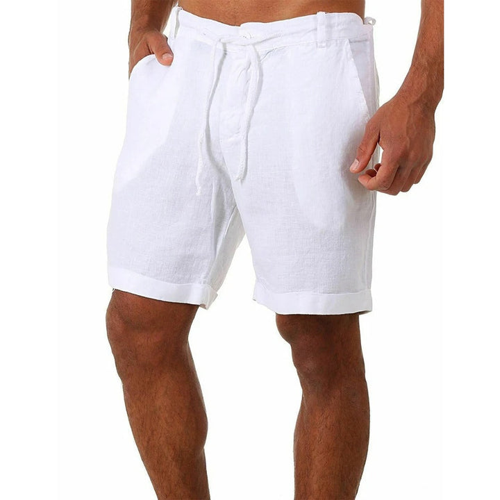 Joshua | Graceful Drawstring Linen Shorts for Summer