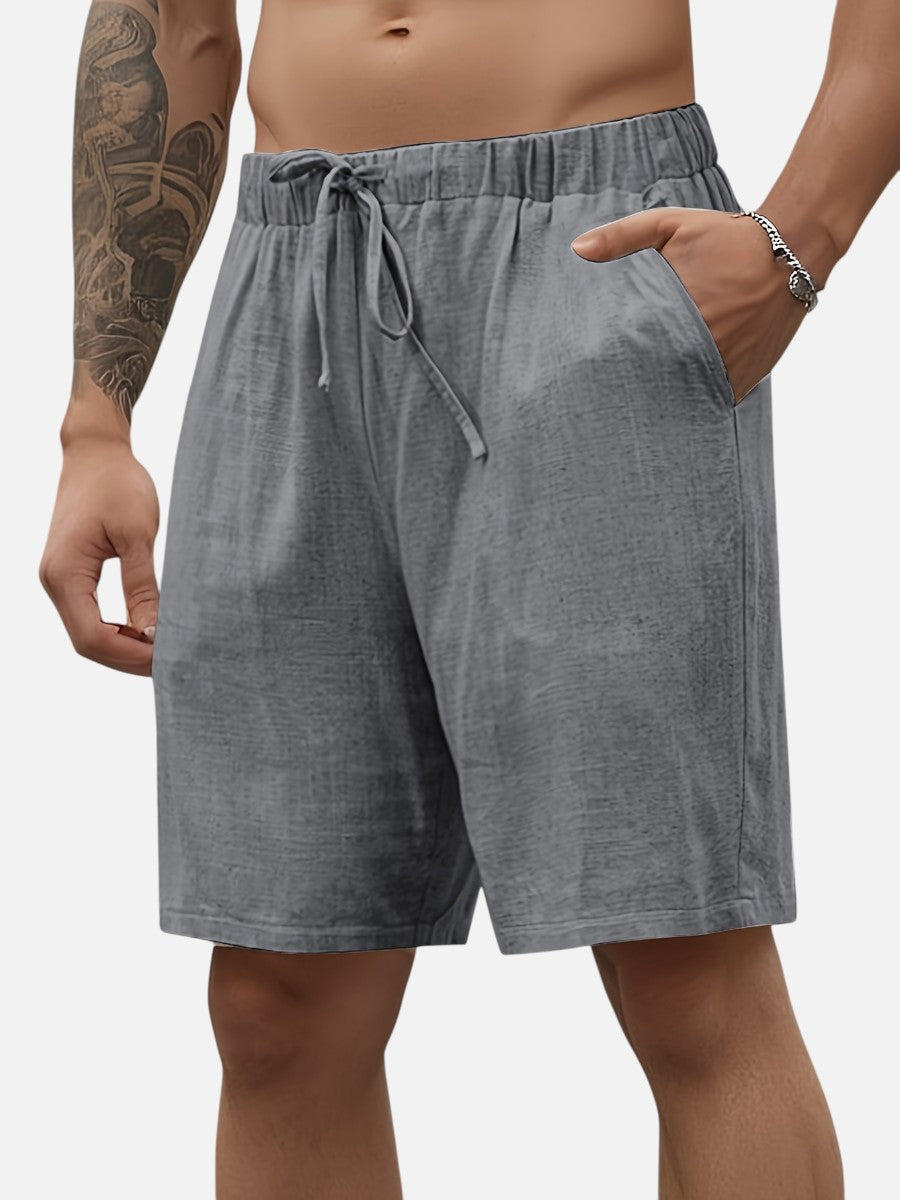 Jude | Refined Casual Drawstring Linen Shorts