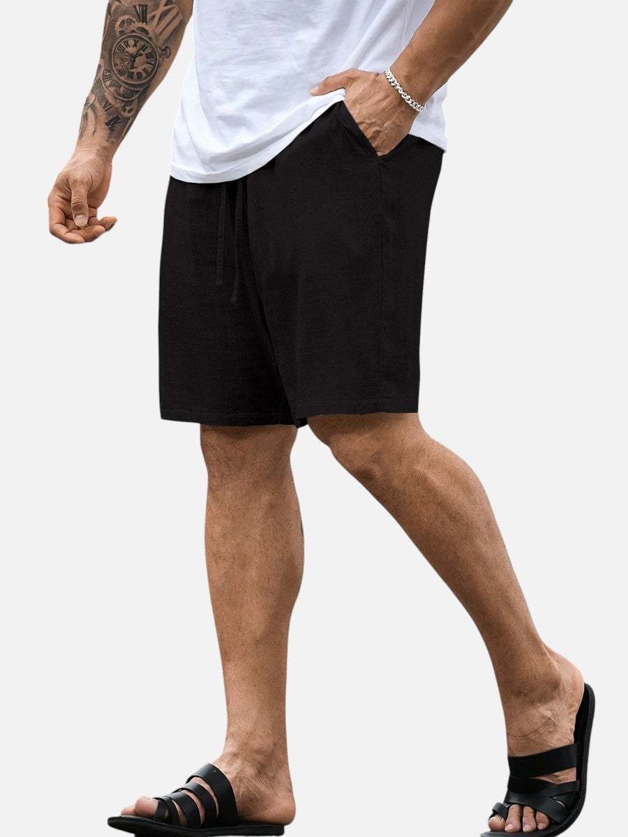 Jude | Refined Casual Drawstring Linen Shorts