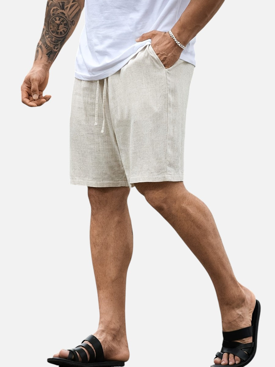 Jude | Refined Casual Drawstring Linen Shorts