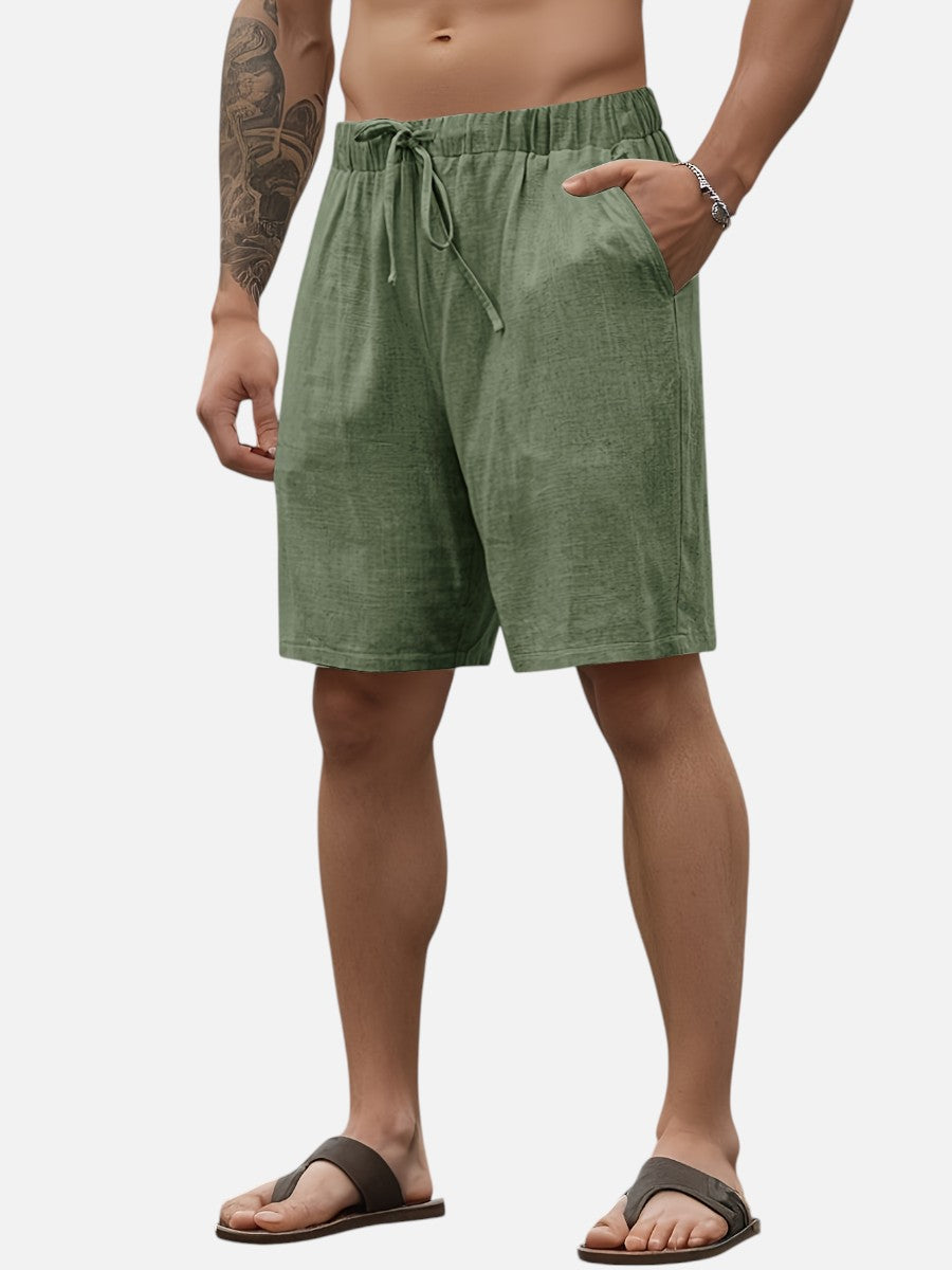 Jude | Refined Casual Drawstring Linen Shorts