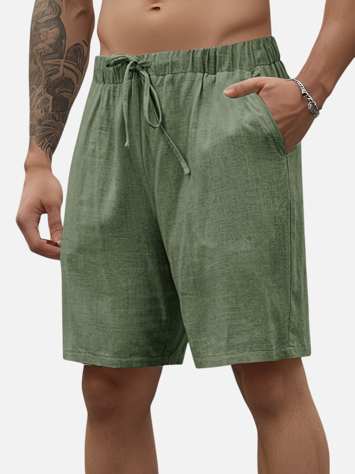 Jude | Refined Casual Drawstring Linen Shorts