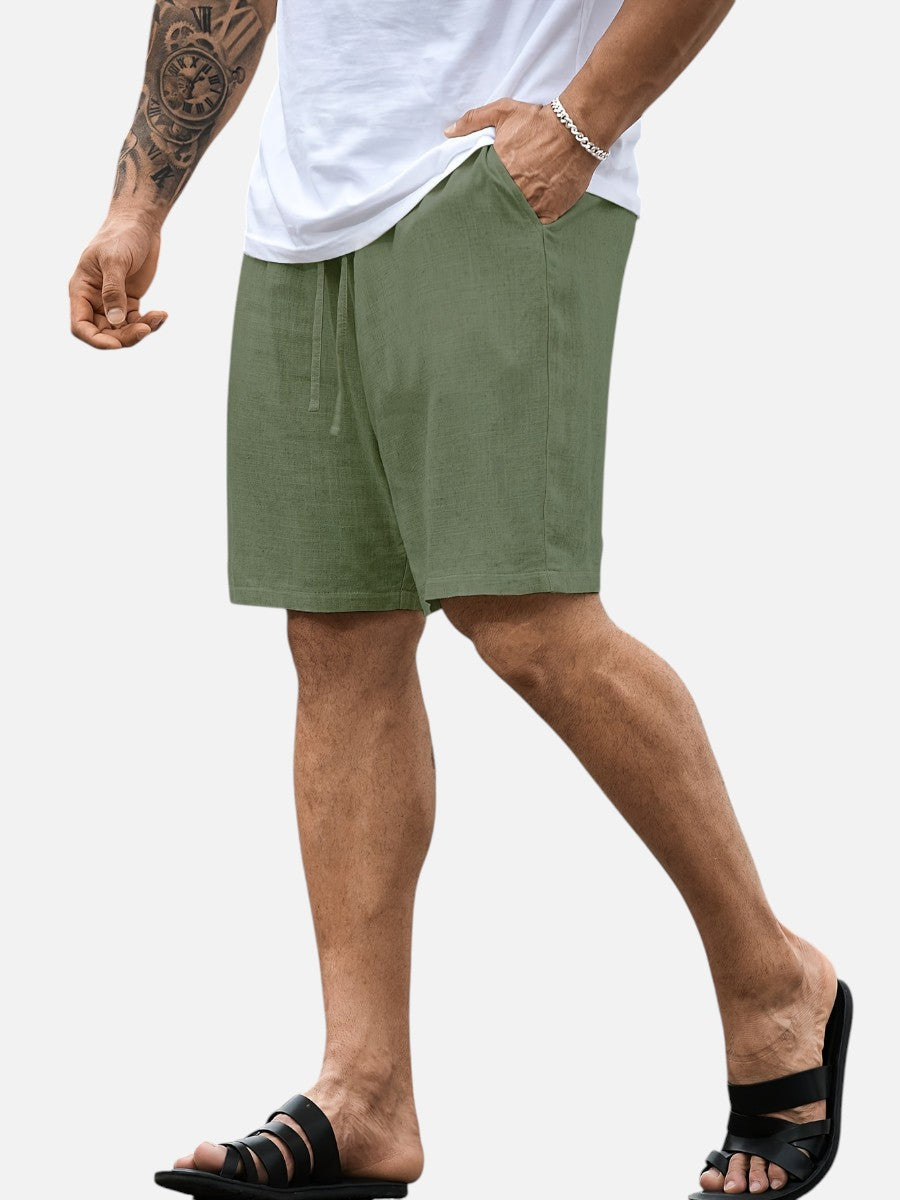 Jude | Refined Casual Drawstring Linen Shorts