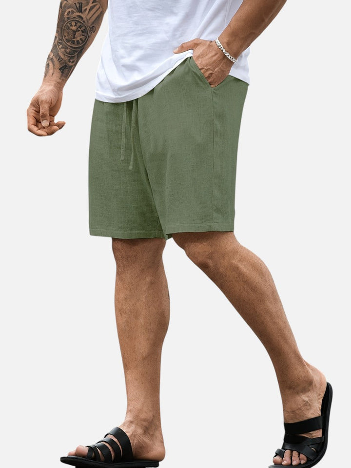 Jude | Refined Casual Drawstring Linen Shorts