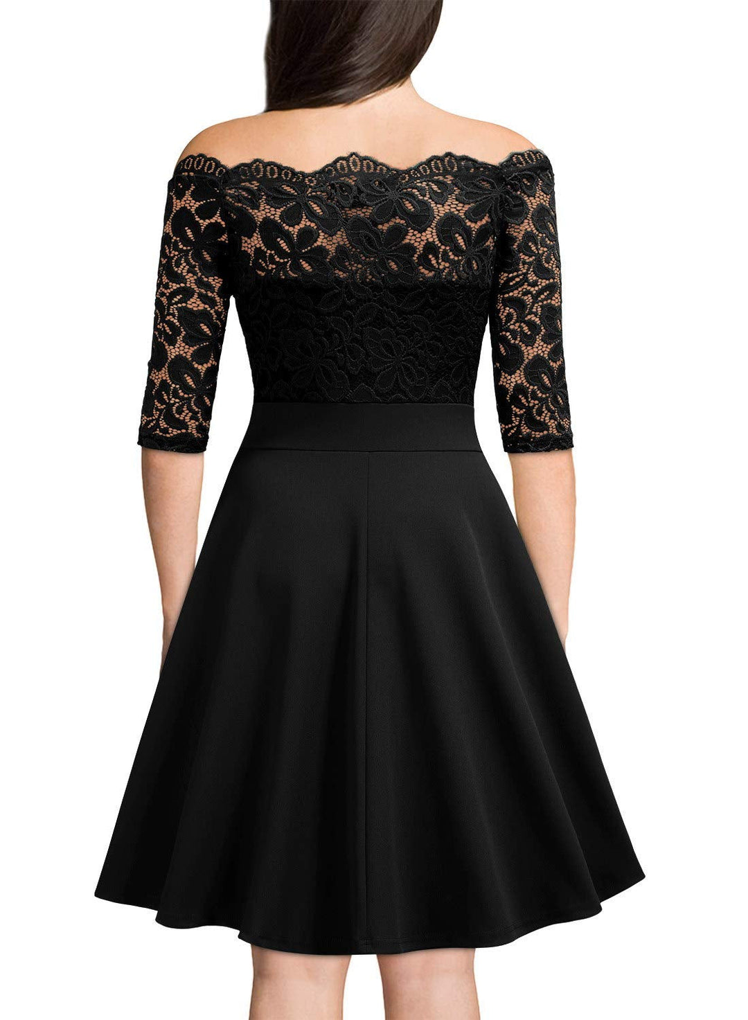 Kaia | Sophisticated Lace Sleeve Party Dress Midi