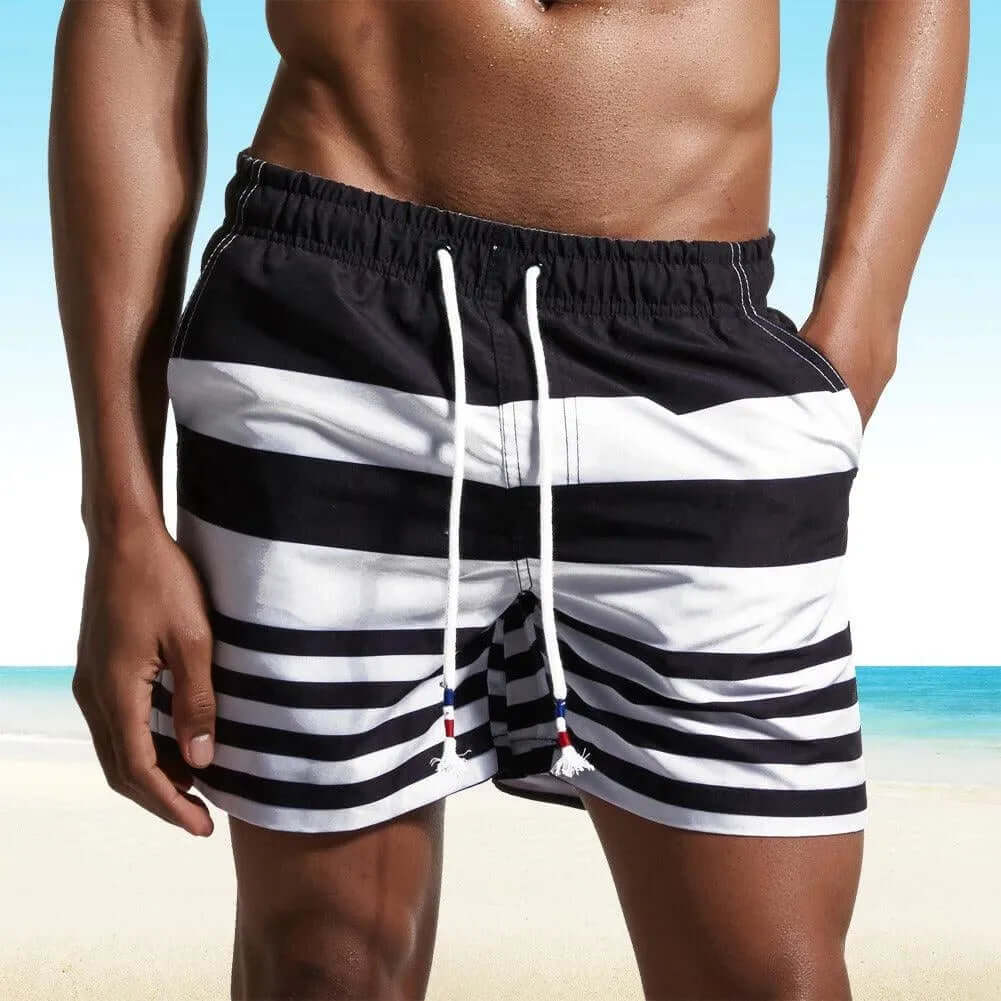 Koa | Classic Striped Quick-Dry Swimming Shorts