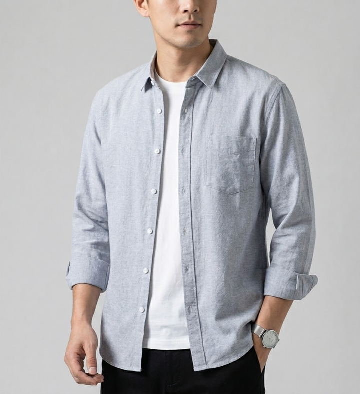 Koa | Effortless Classic Long Sleeve Linen Shirt