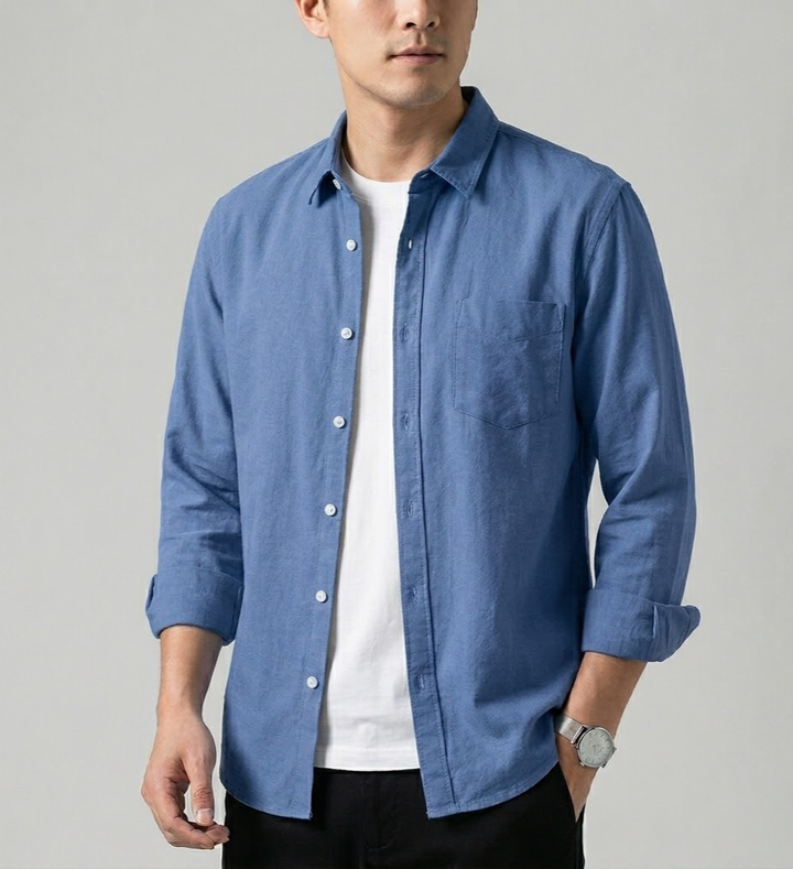 Koa | Effortless Classic Long Sleeve Linen Shirt