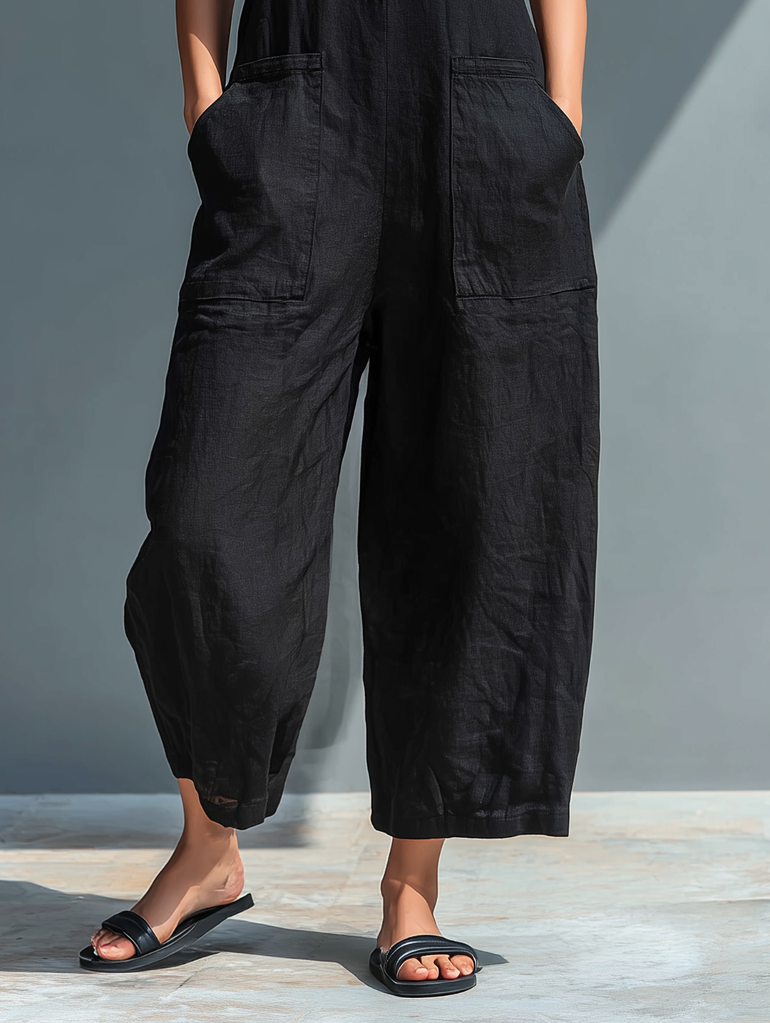 Lainey | Chic Sleeveless Wide Leg Casual Jumpsuit