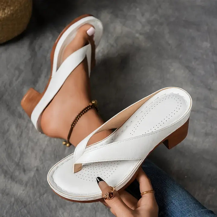 Lainey | Classic Platform Sandals with Wedge Heel Flip Flop Strap