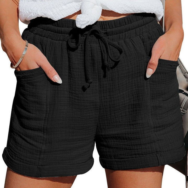 Lainey | Stylish Drawstring Linen Shorts with Pockets