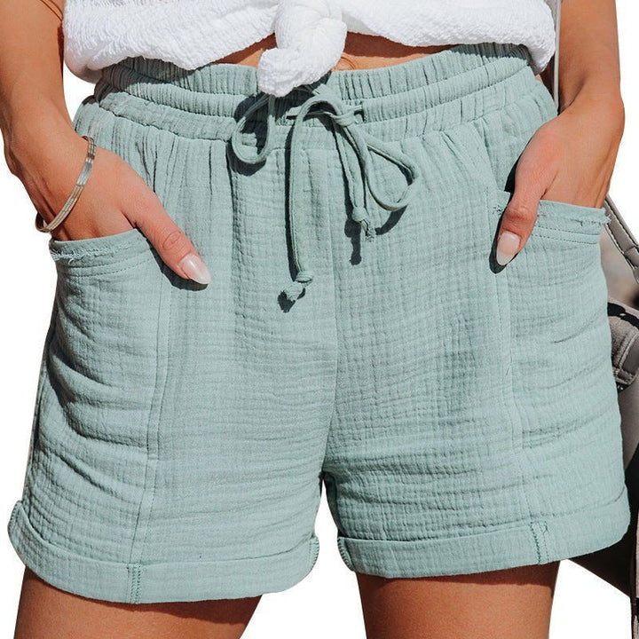 Lainey | Stylish Drawstring Linen Shorts with Pockets