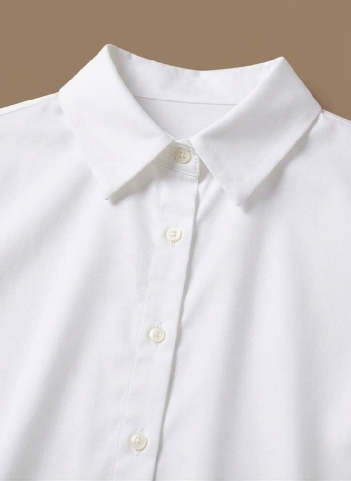 Layla | Refined Satin-Look Button-Up Blouse