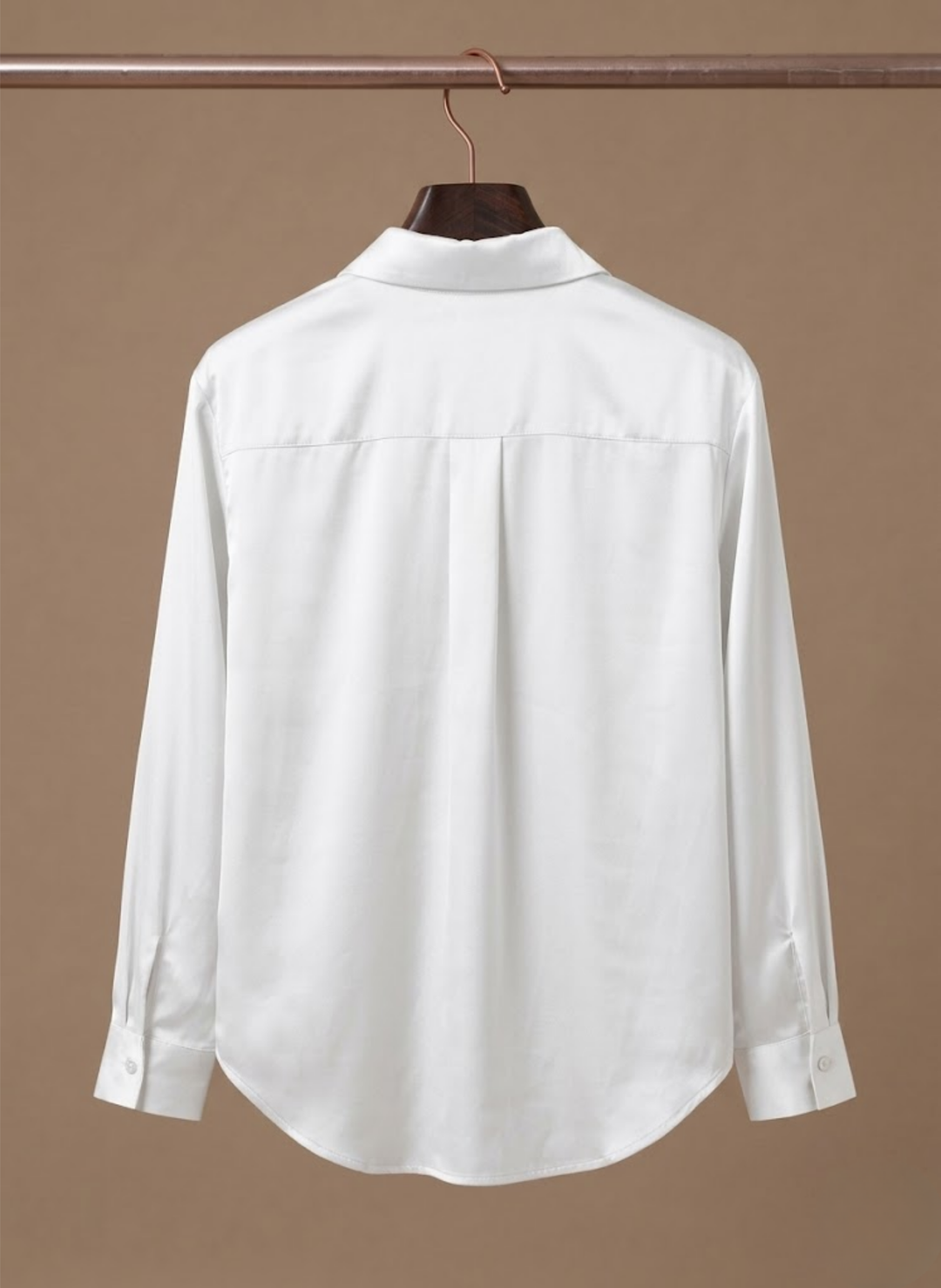Layla | Refined Satin-Look Button-Up Blouse