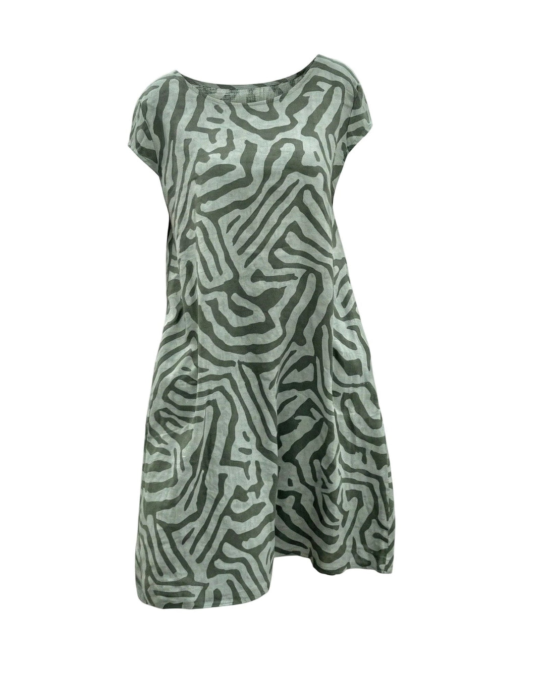 Layla | Relaxed A-Line Linen Dress with Pockets