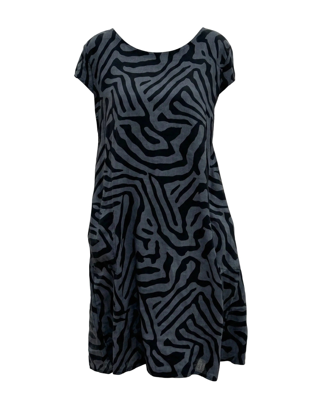 Layla | Relaxed A-Line Linen Dress with Pockets