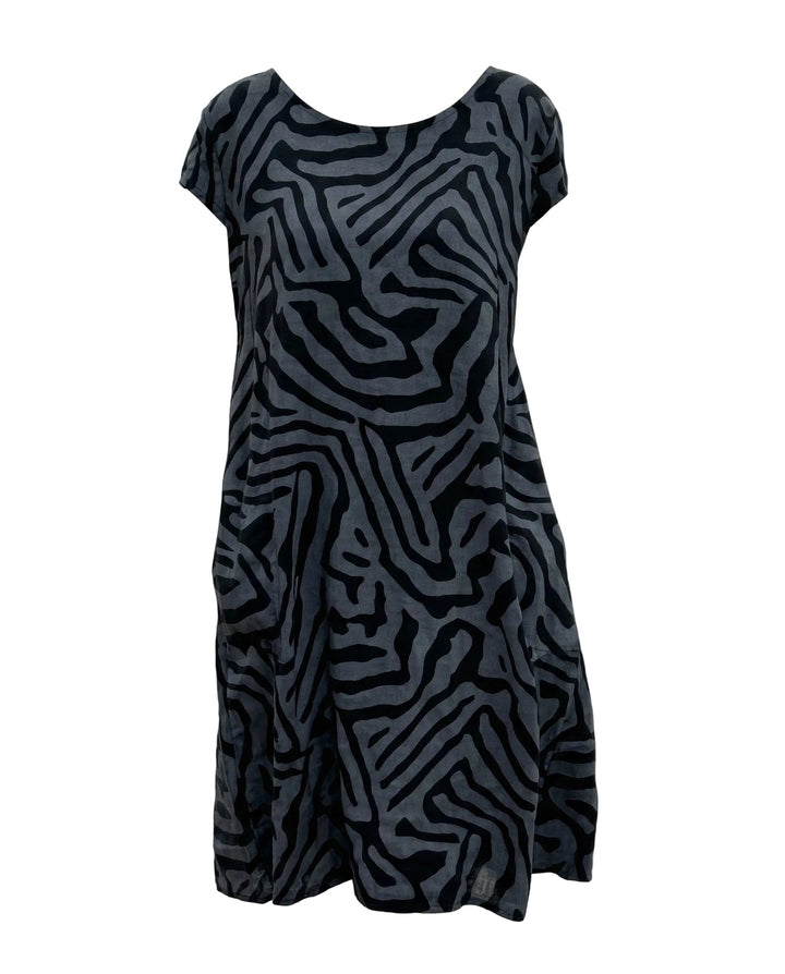 Layla | Relaxed A-Line Linen Dress with Pockets
