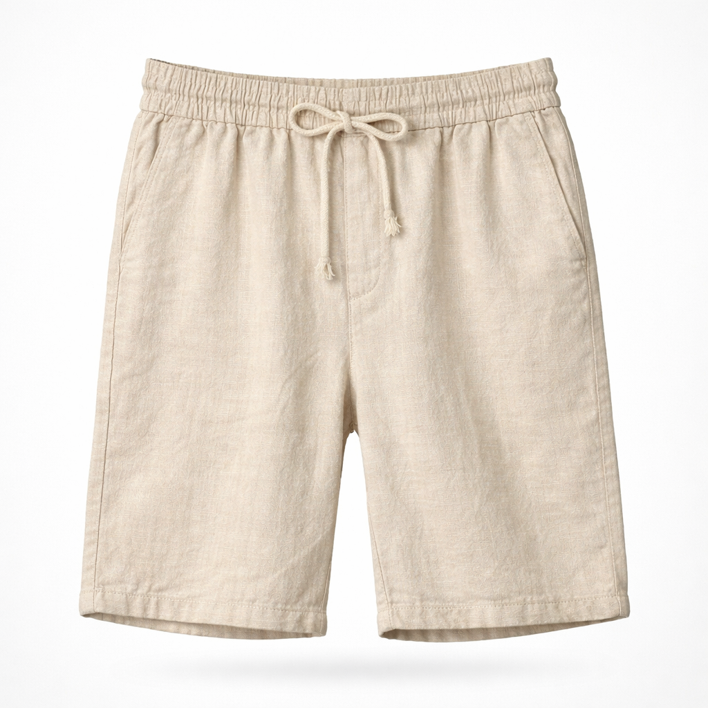 Lennox | Effortless Relaxed Fit Drawstring Linen Shorts